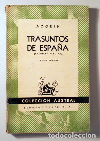 Libros de segunda mano: AZOR&Iacute;N - TRASUNTOS DE ESPA&Ntilde;A (P&aacute;ginas selectas) - Madrid - Foto 1
