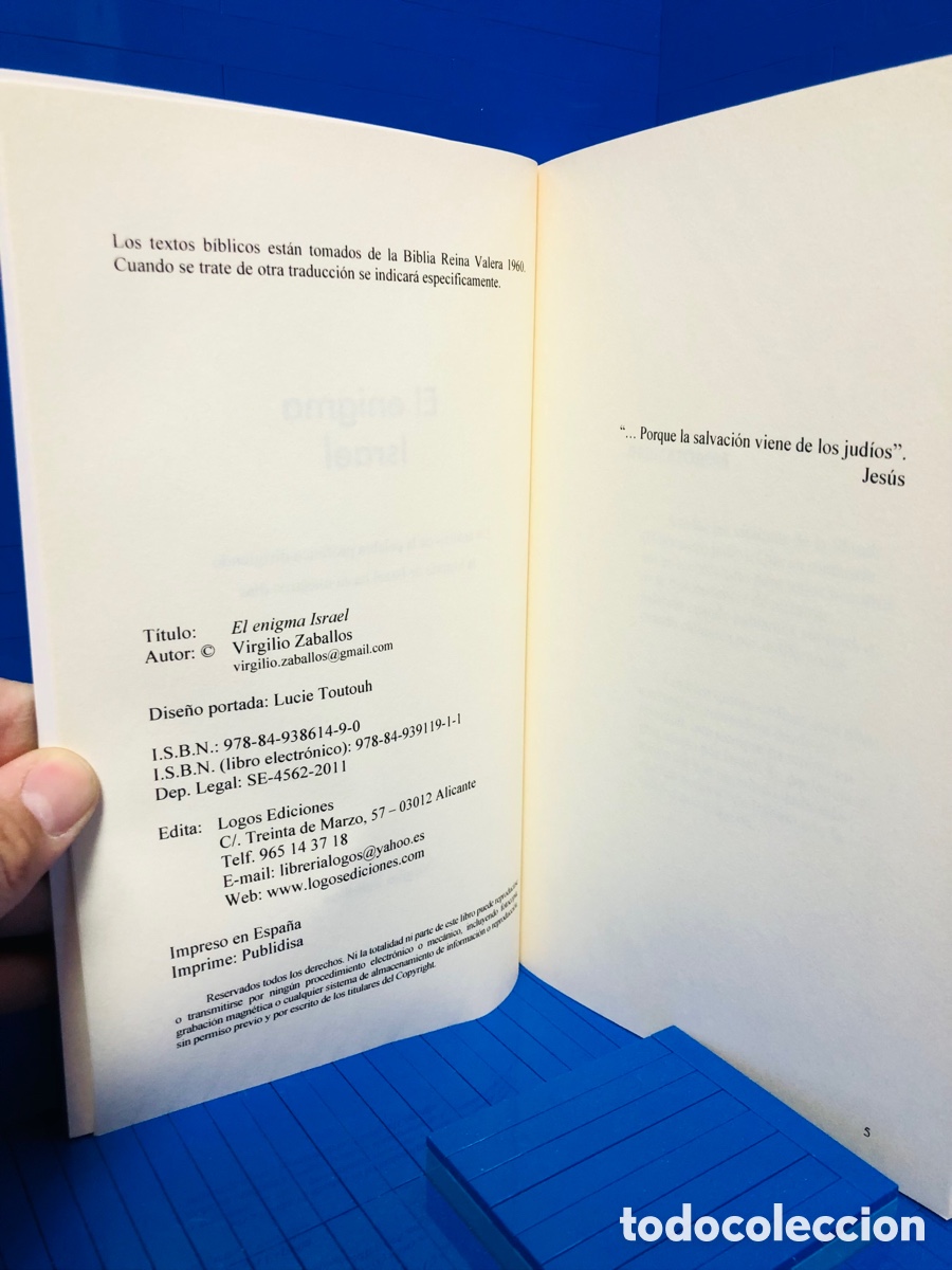 Libros de segunda mano: EL ENIGMA ISRAEL ● VIRGILIO ZABALLOS - Foto 3