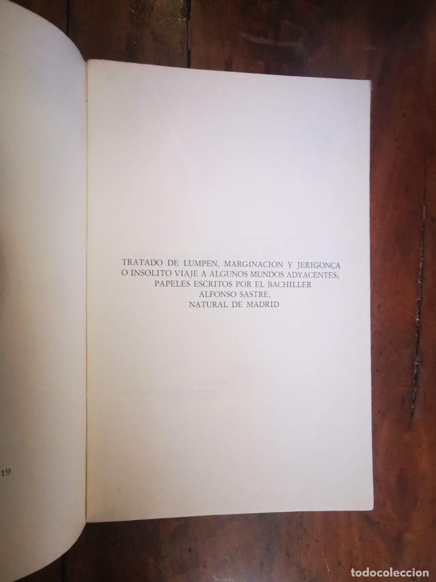 Libros de segunda mano: SASTRE, Alfonso. Lumpen, marginaci&oacute;n y jerigon&ccedil;a - Foto 3