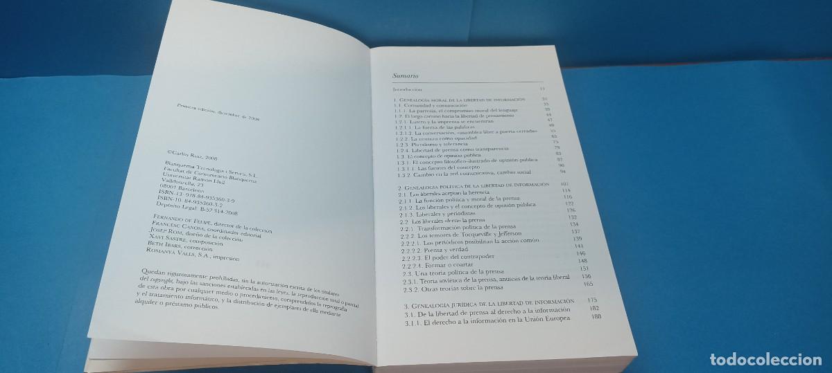 Libros de segunda mano: LA AGON&Iacute;A DEL CUARTO PODER. PRENSA CONTRA DEMOCRACIA - Carlos Ruiz - Foto 3