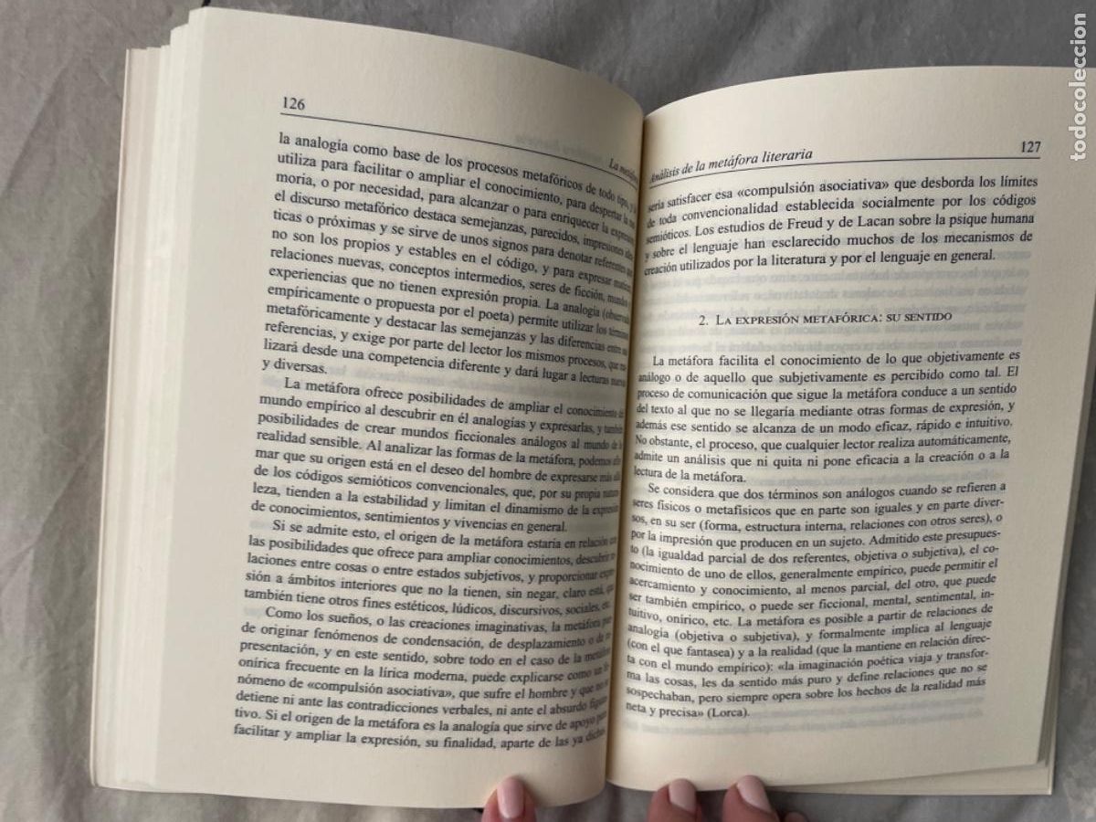 Libros de segunda mano: La met&aacute;fora / Bobes, Carmen - Foto 3