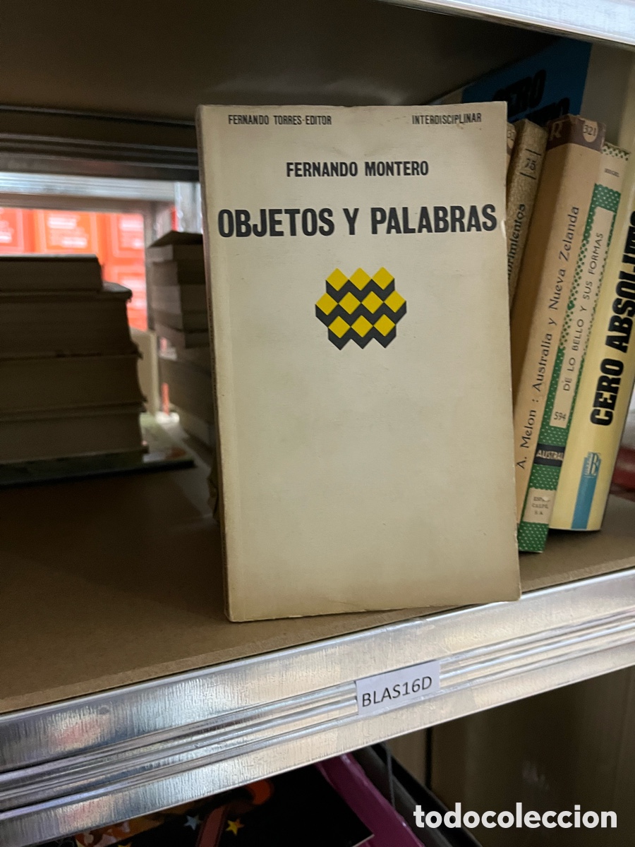 Libros de segunda mano: Blas16D FERNANDO MONTERO OBJETOS Y PALABRAS - Foto 1
