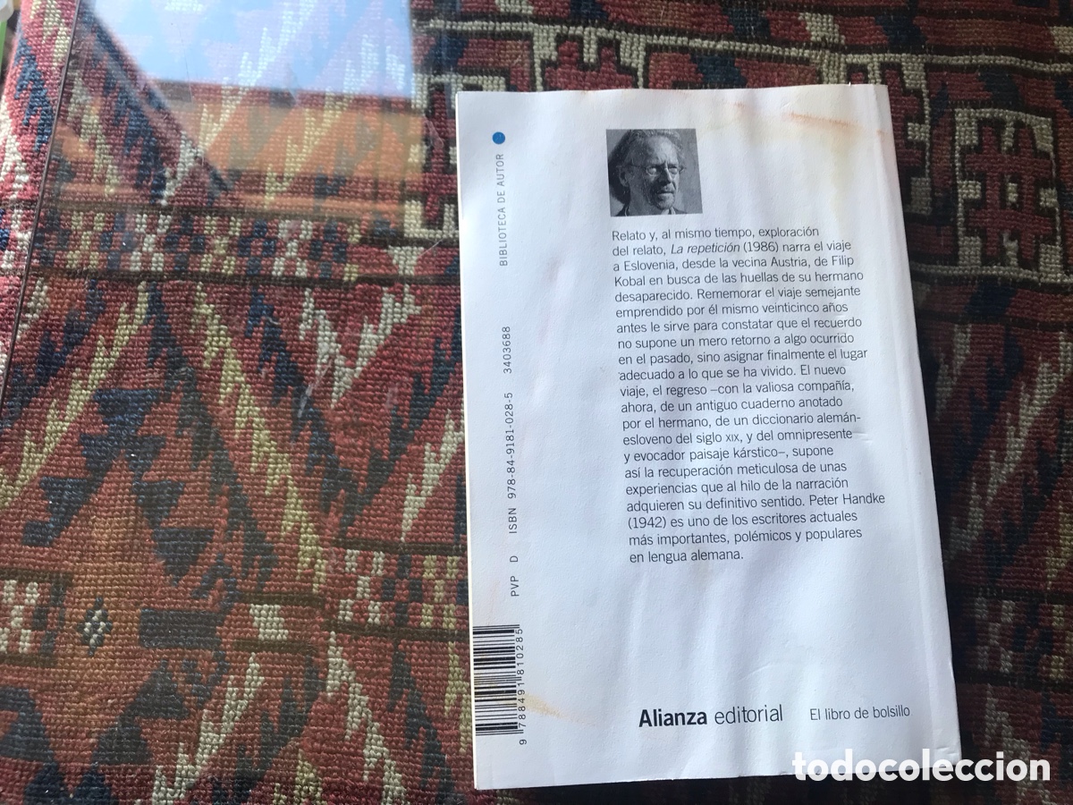 Libros de segunda mano: La repetici&oacute;n. Peter Handke. Alianza - Foto 3