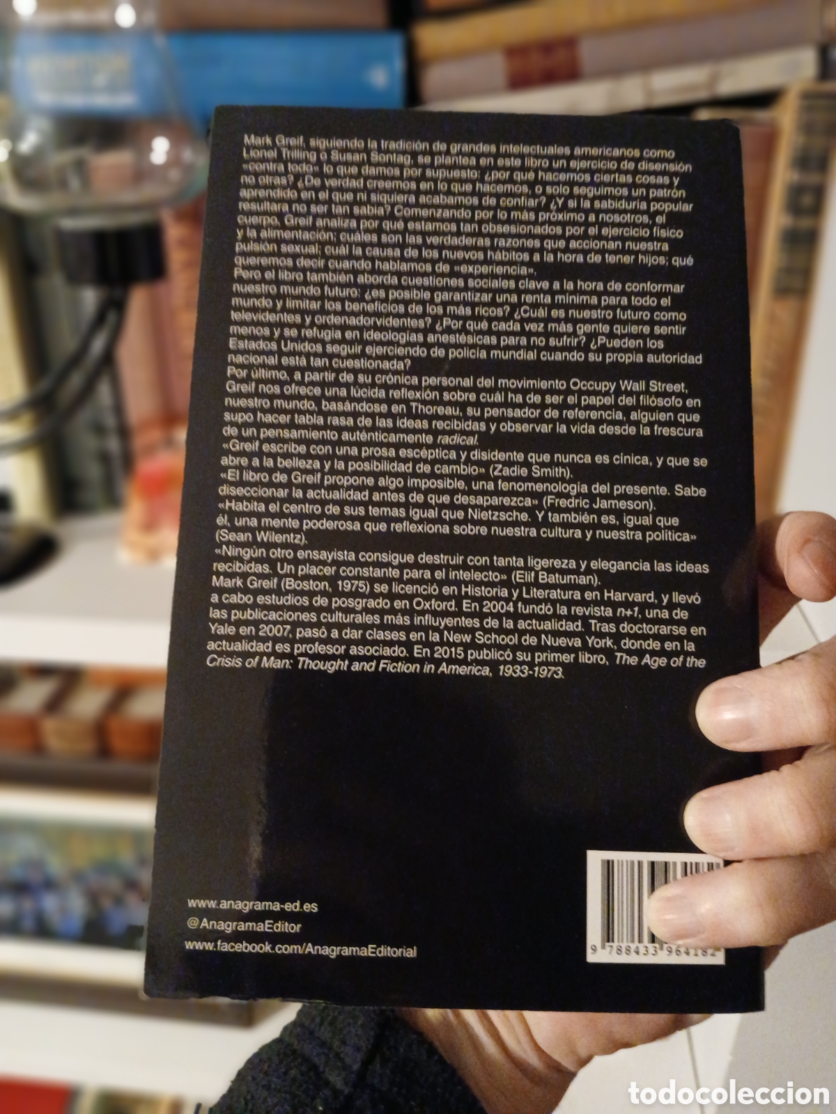 Libros de segunda mano: Contra todo, Mark Greif - Foto 2