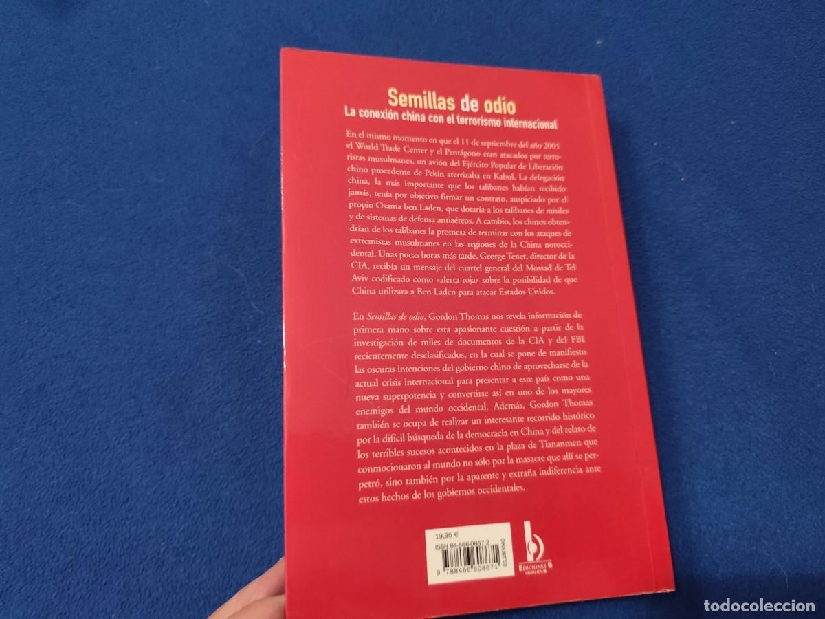 Libros de segunda mano: Semillas de Odio Gordon Thomas Ediciones B,S.A. 2002 - Foto 3