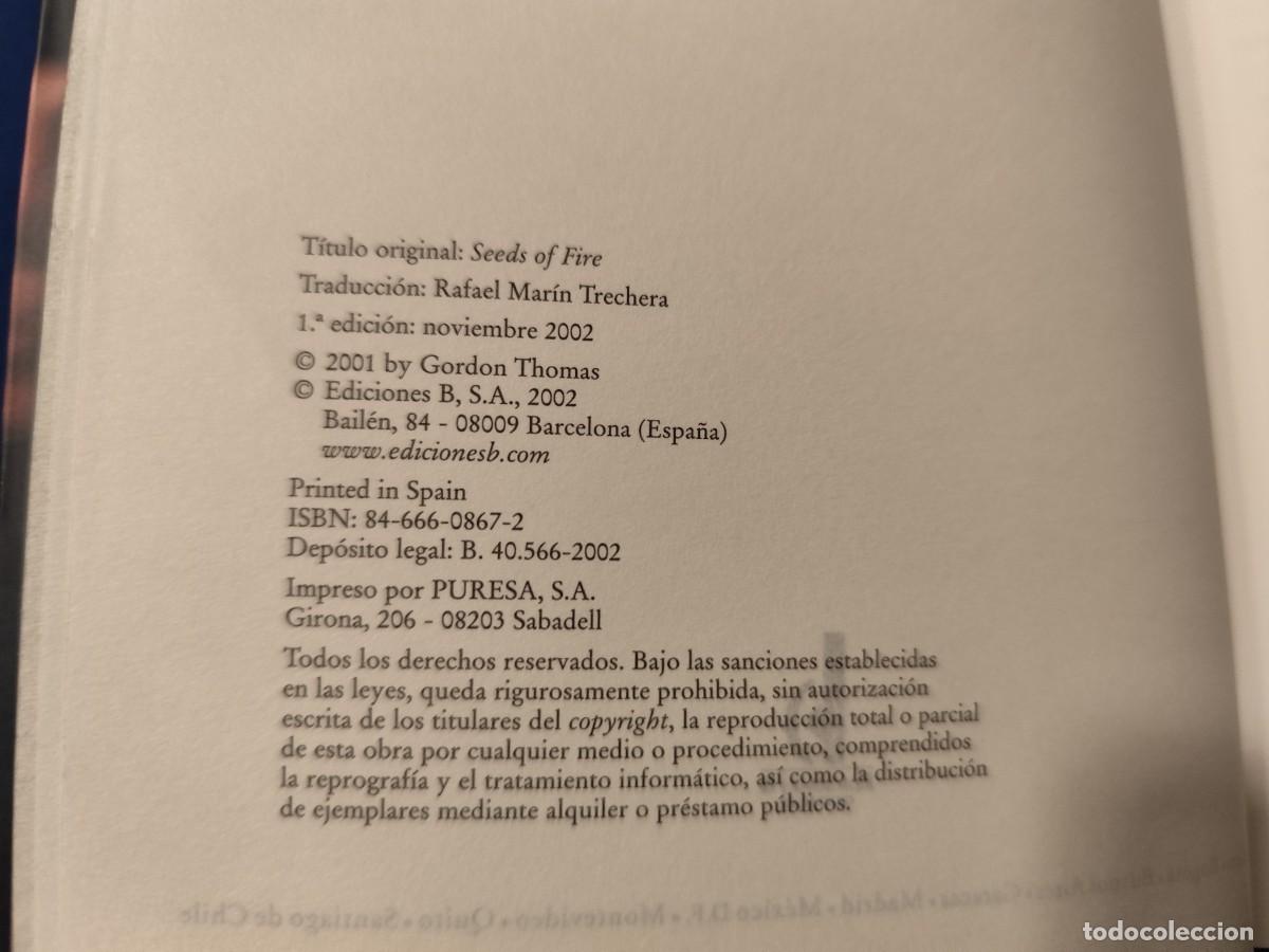 Libros de segunda mano: Semillas de Odio Gordon Thomas Ediciones B,S.A. 2002 - Foto 7