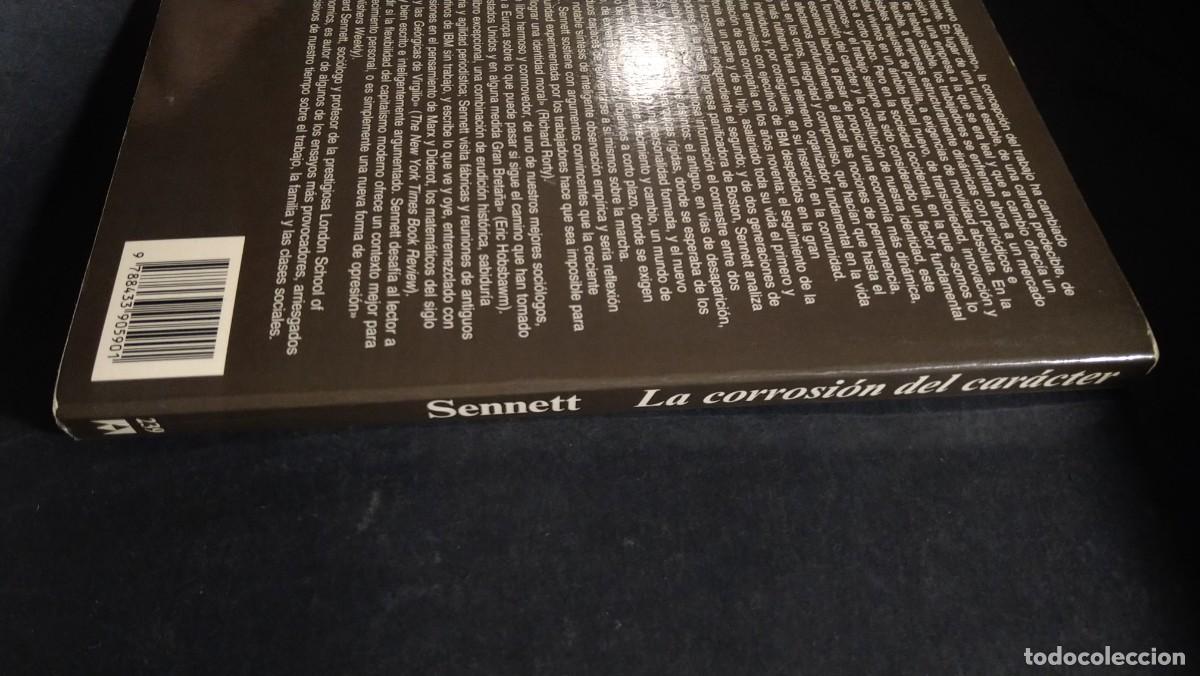 Libros de segunda mano: LA CORROSI&Oacute;N DEL CAR&Aacute;CTER - RICHARD SENNET - Foto 3