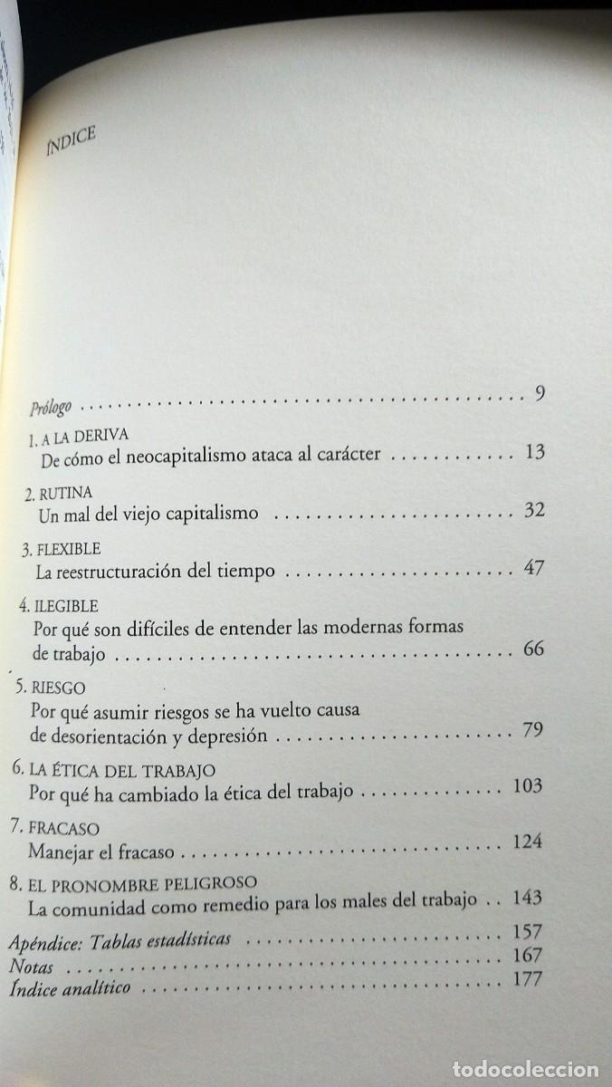 Libros de segunda mano: LA CORROSI&Oacute;N DEL CAR&Aacute;CTER - RICHARD SENNET - Foto 5