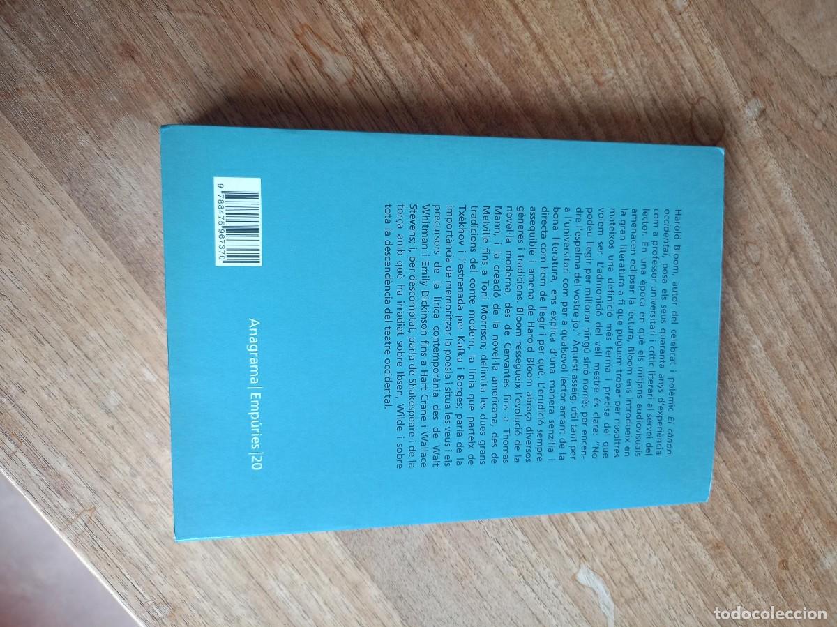 Libros de segunda mano: COM LLEGIR I PER QU&Egrave;. HAROLD BLOOM. ANAGRAMA 1&ordf; EDICI&Oacute; 2000 - Foto 6
