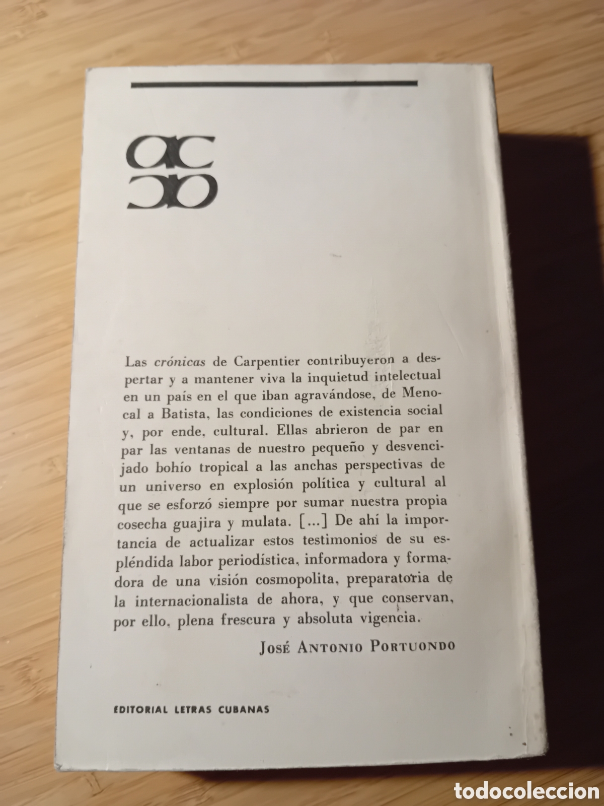 Libros de segunda mano: Cronicas - Alejo Carpentier (Letras cubanas 1985) - Foto 2