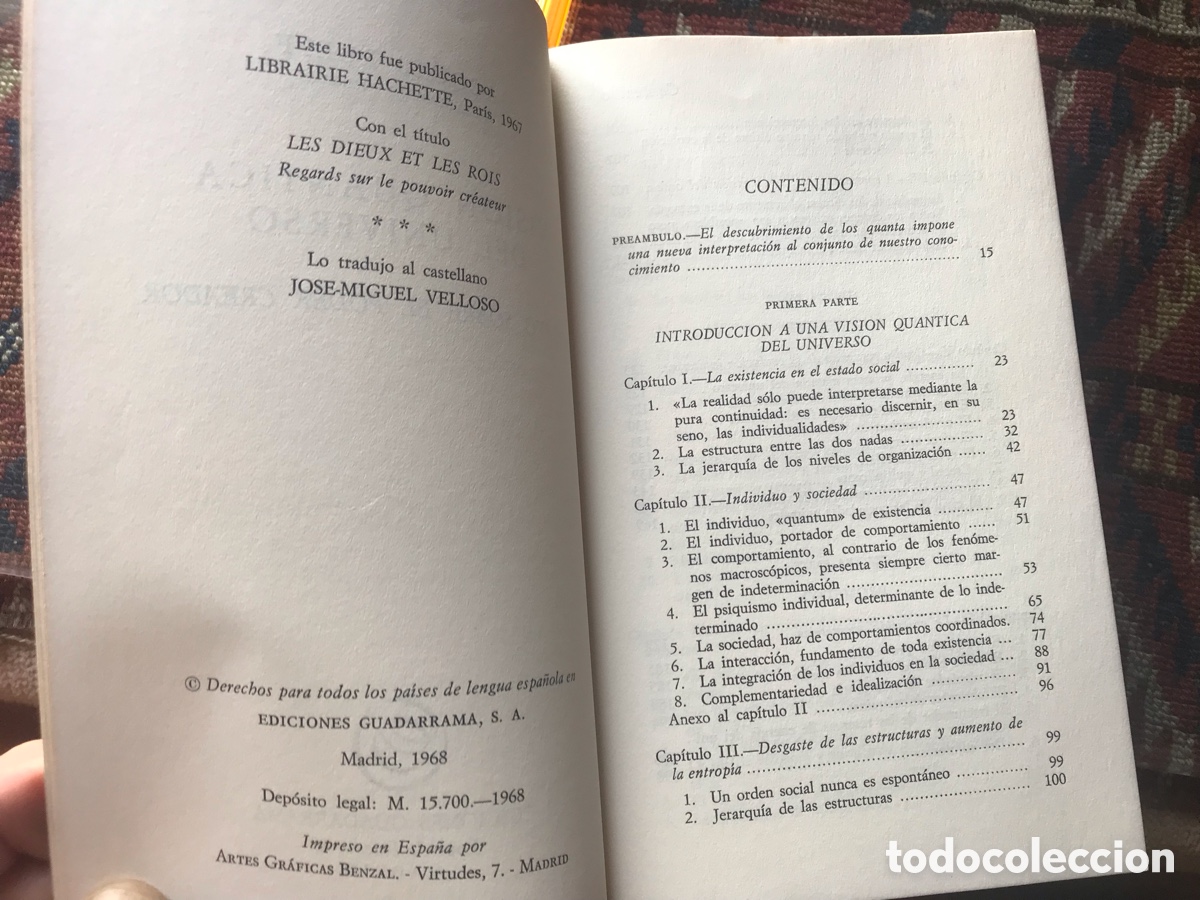 Libros de segunda mano: Visi&oacute;n qu&aacute;ntica del universo. Jacques Rueff - Foto 4