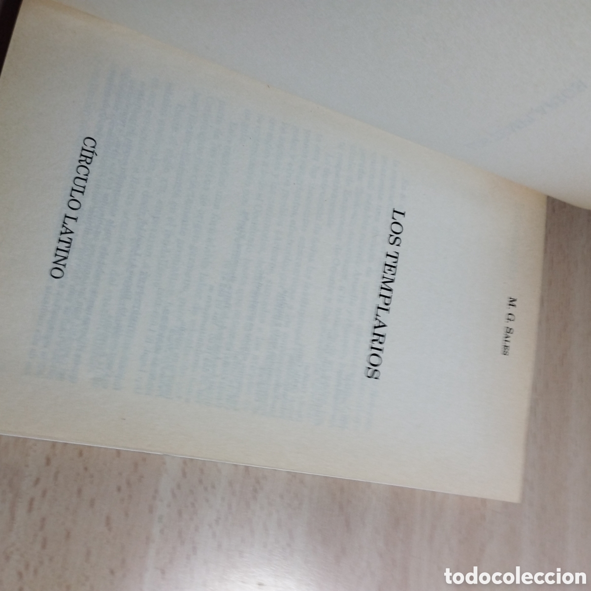 Libros de segunda mano: Los Templarios. M. G. Sales. 2002. Circulo Latino - Foto 5