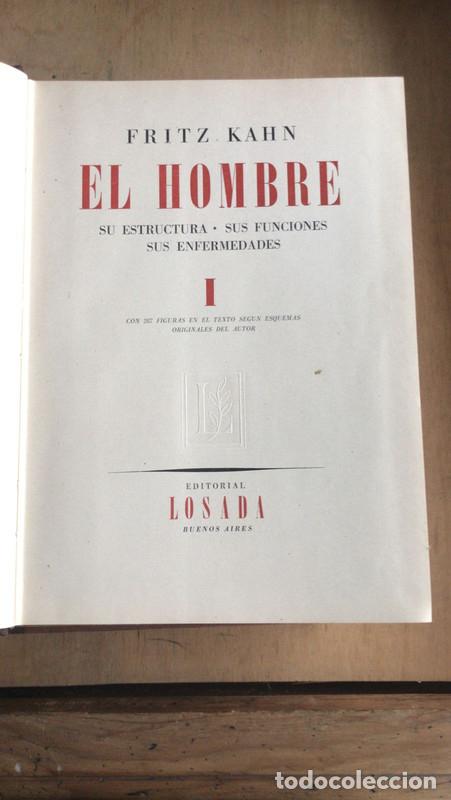 Libros de segunda mano: El hombre - Fritz Kahn - Foto 1