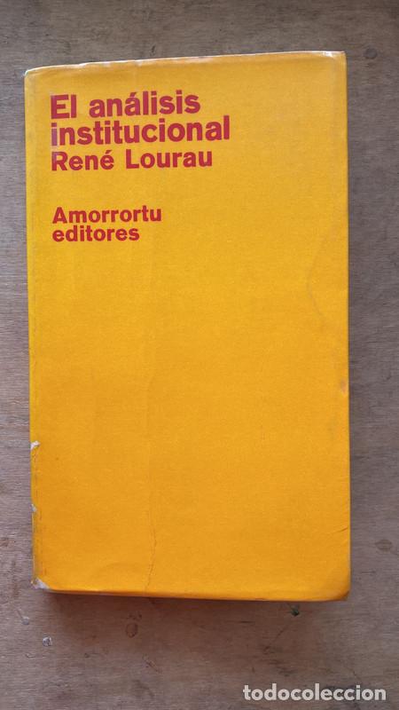 Libros de segunda mano: El analisis institucional - Lourau Rene - Foto 1