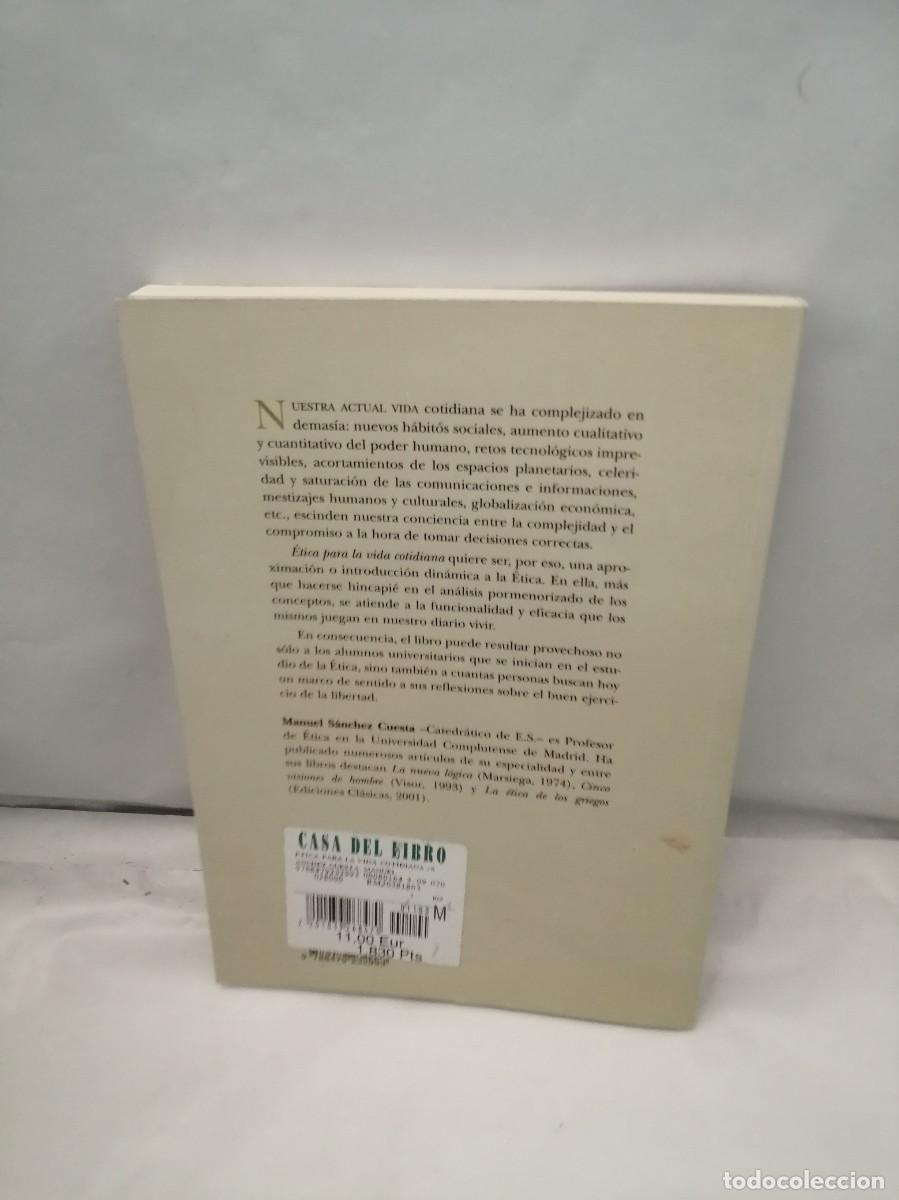 Libros de segunda mano: &Eacute;tica para la vida cotidiana (Primera edici&oacute;n) - Foto 2