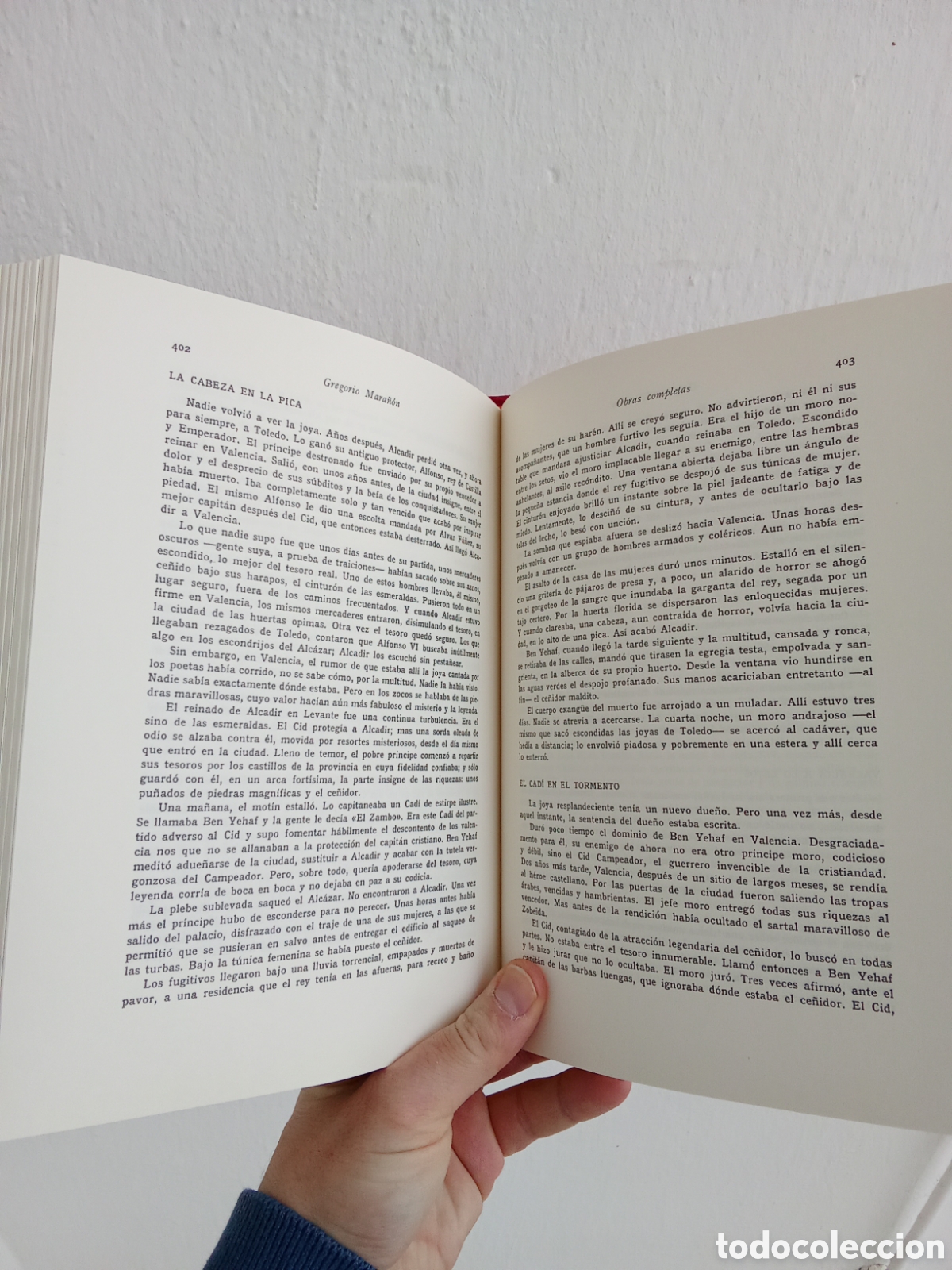 Libros de segunda mano: Obras completas Tomo IX Gregorio Mara&ntilde;&oacute;n 1973 - Foto 5