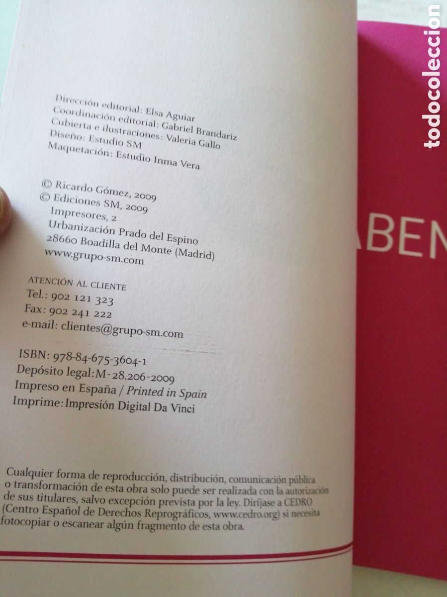 Libros de segunda mano: Libro El Abencerraje. An&oacute;nimo. Editorial Sm. Ricardo G&oacute;mez. - Foto 4