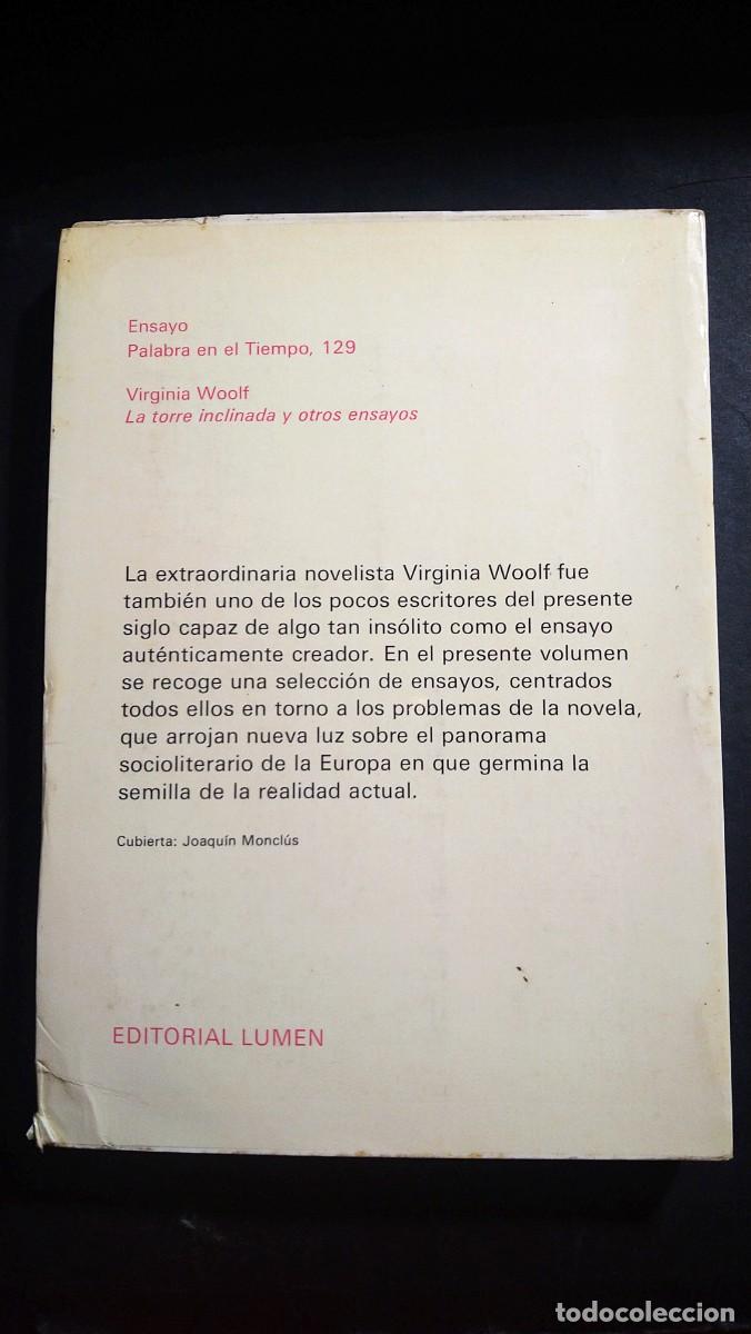 Libros de segunda mano: LA TORRE INCLINADA - VIRGINIA WOOLF - Foto 2