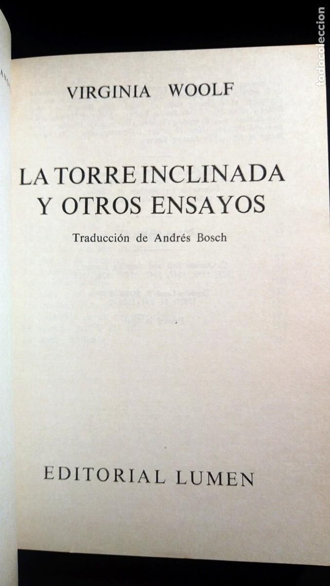 Libros de segunda mano: LA TORRE INCLINADA - VIRGINIA WOOLF - Foto 5