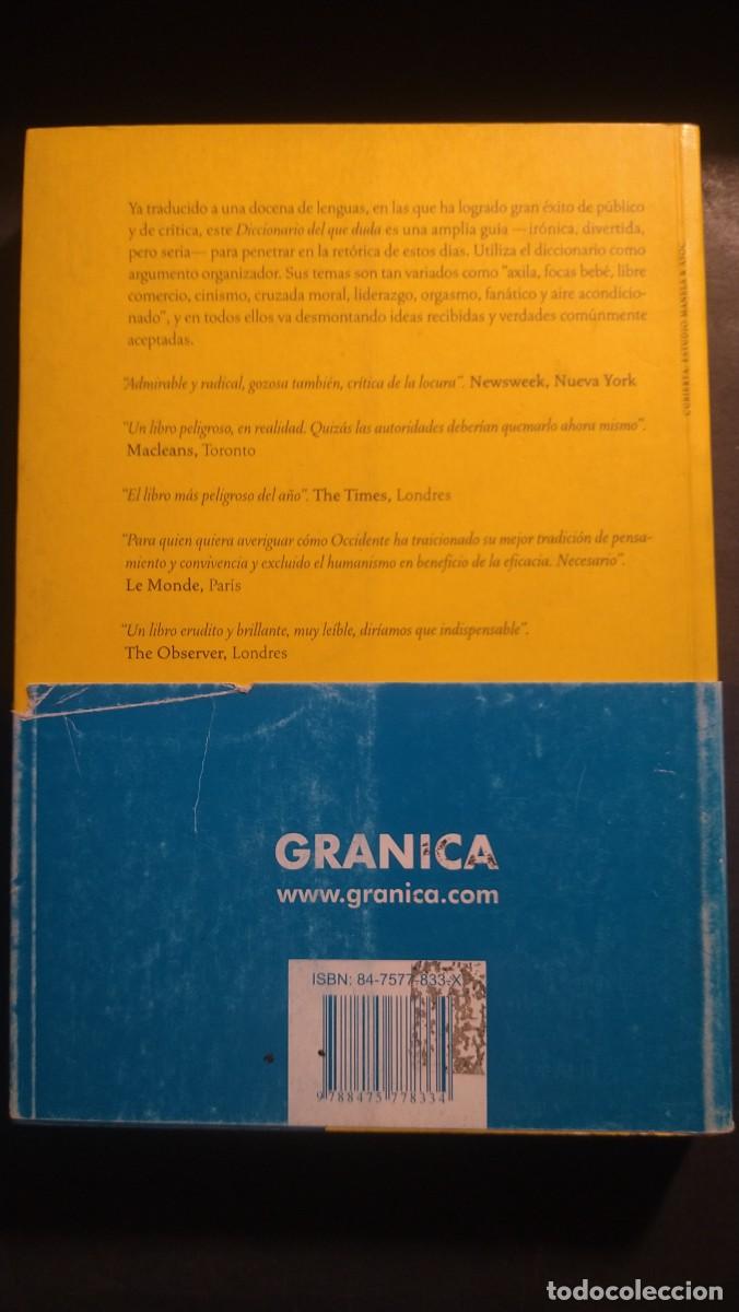 Libros de segunda mano: DICCIONARIO DEL QUE DUDA - JOHN R. SAUL - Foto 2
