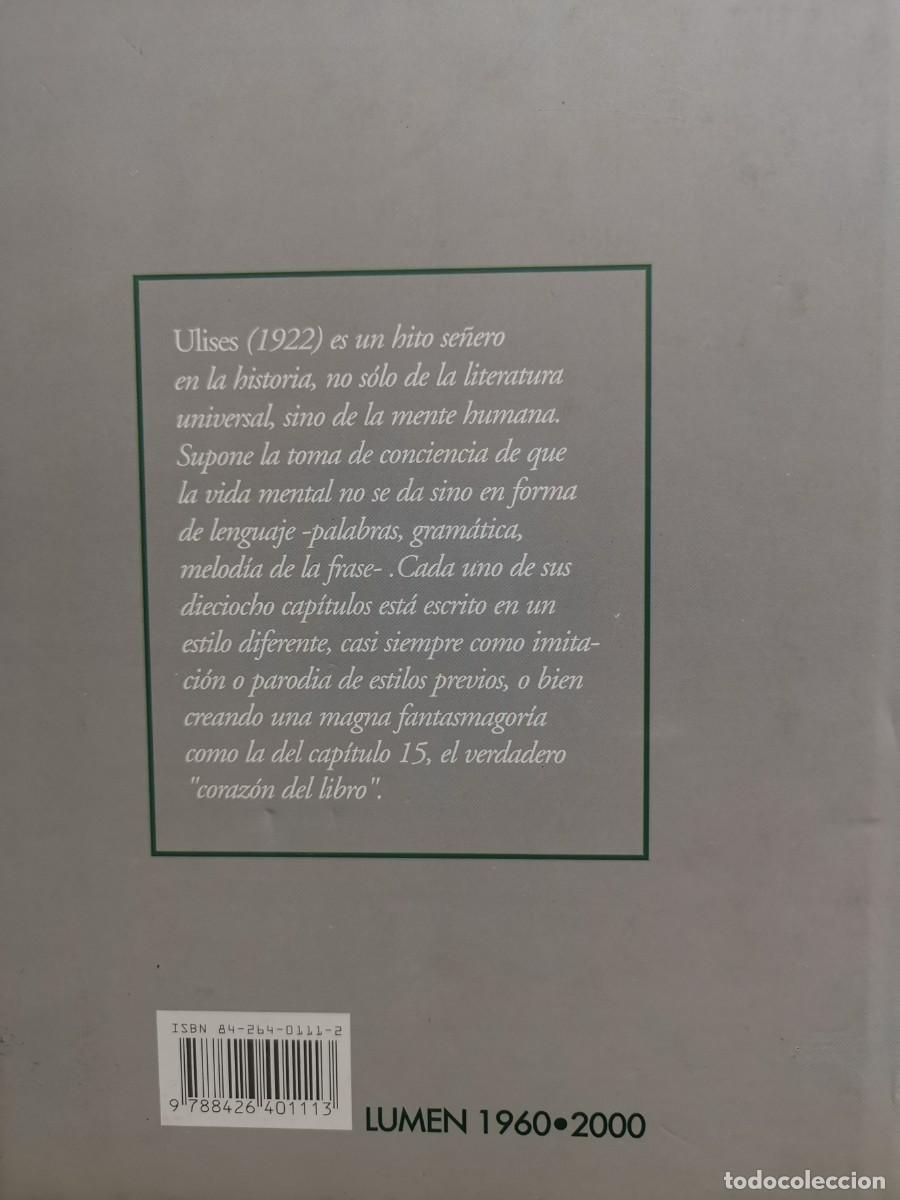 Libros de segunda mano: Ulysses James Joyce de Editorial Lumen - Foto 2