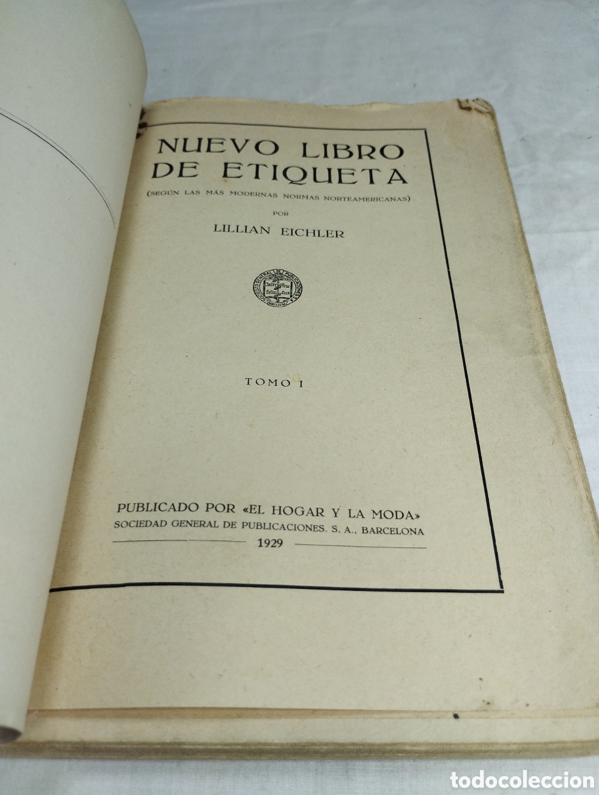 Libros de segunda mano: Nuevo libro de etiqueta. Lillian Eichler, 1929 - Foto 2