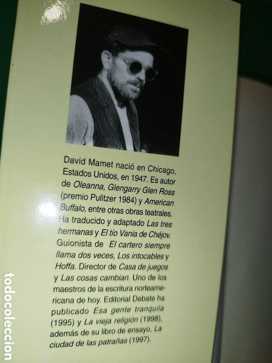Libros de segunda mano: DAVID MAMET: UNA PROFESION DE PUTAS. ED. DEBATE, 2000. - Foto 4
