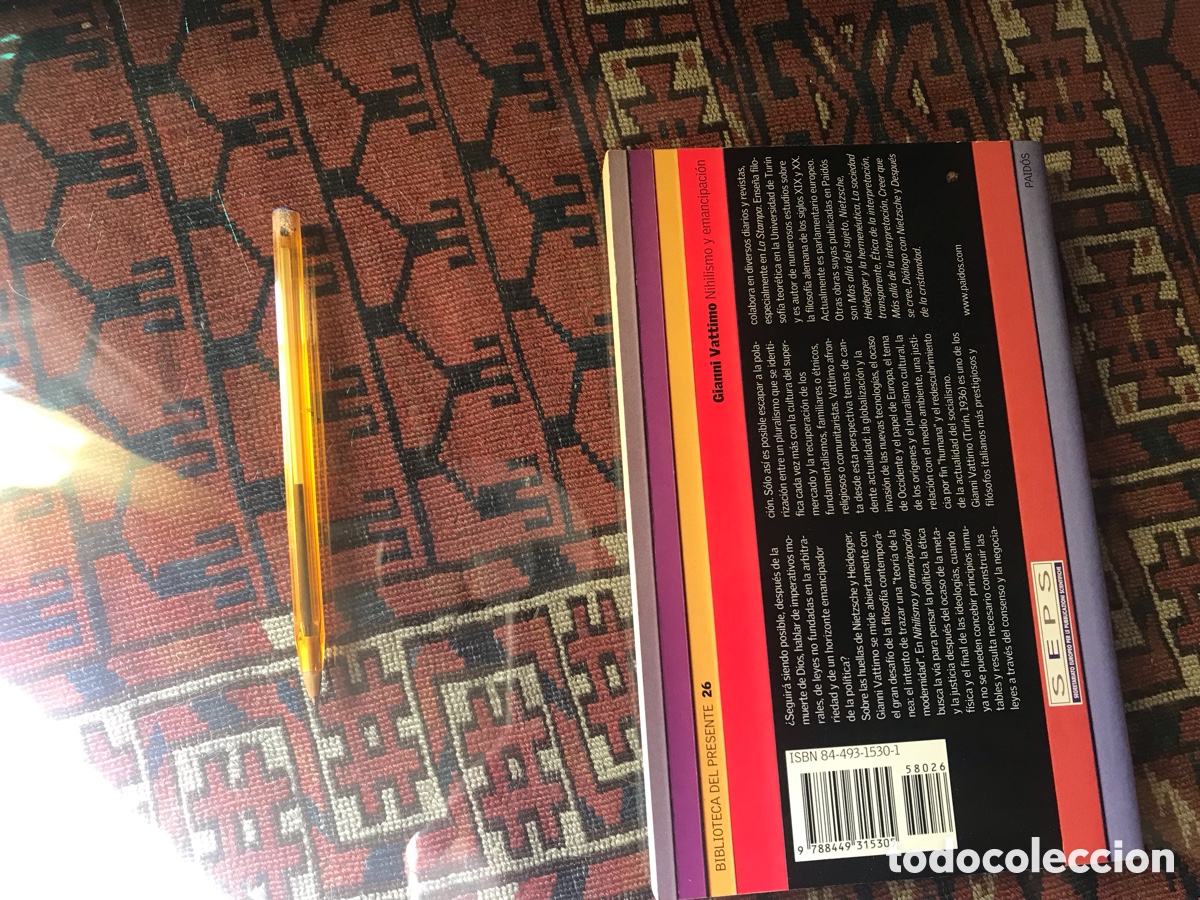 Libros de segunda mano: Nihilismo y emancipaci&oacute;n. Gianni Vattimo. Paid&oacute;s - Foto 3