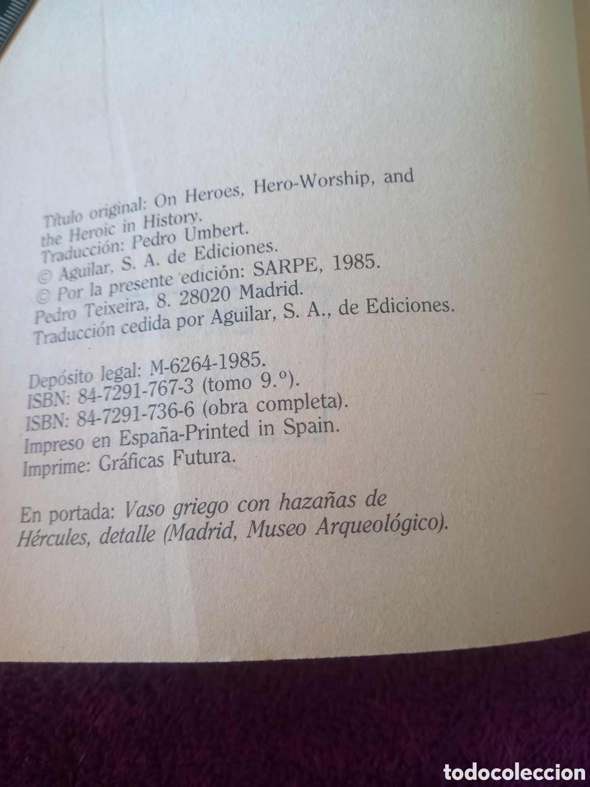 Libros de segunda mano: Los H&eacute;roes. Tom&aacute;s Carlyle. - Foto 5