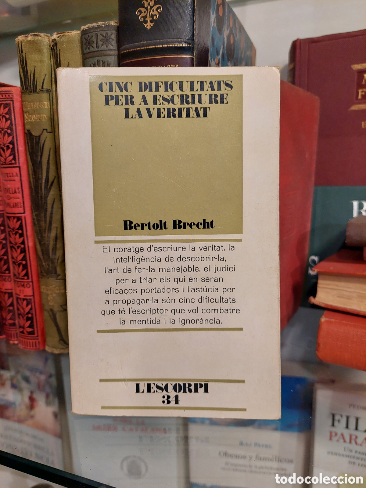 Libros de segunda mano: Cinc dificultats per a escriure la veritat. Bertolt Brecht - Foto 1