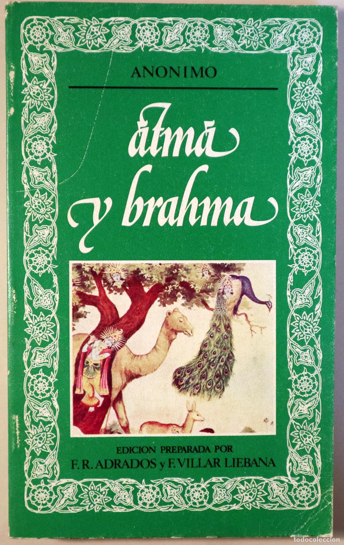 Libros de segunda mano: (An&oacute;nimo) - ATMA Y BRAHMA - Madrid 1977 - Foto 1