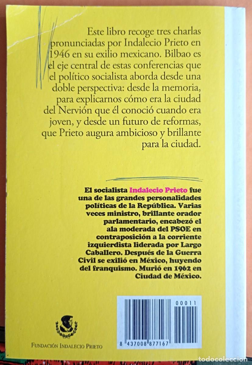 Libros de segunda mano: Indalecio Prieto . Pasado y futuro de Bilbao - Foto 2
