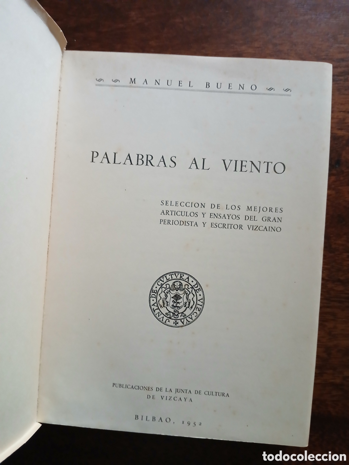 Libros de segunda mano: Palabras al viento, Manuel Bueno - Foto 2