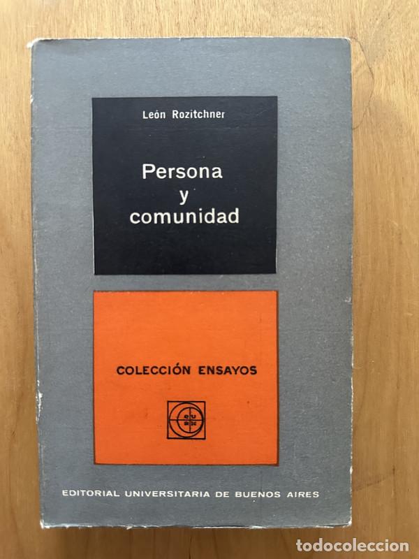 Libros de segunda mano: Persona y comunidad - Rozitchner, Leon - Foto 1
