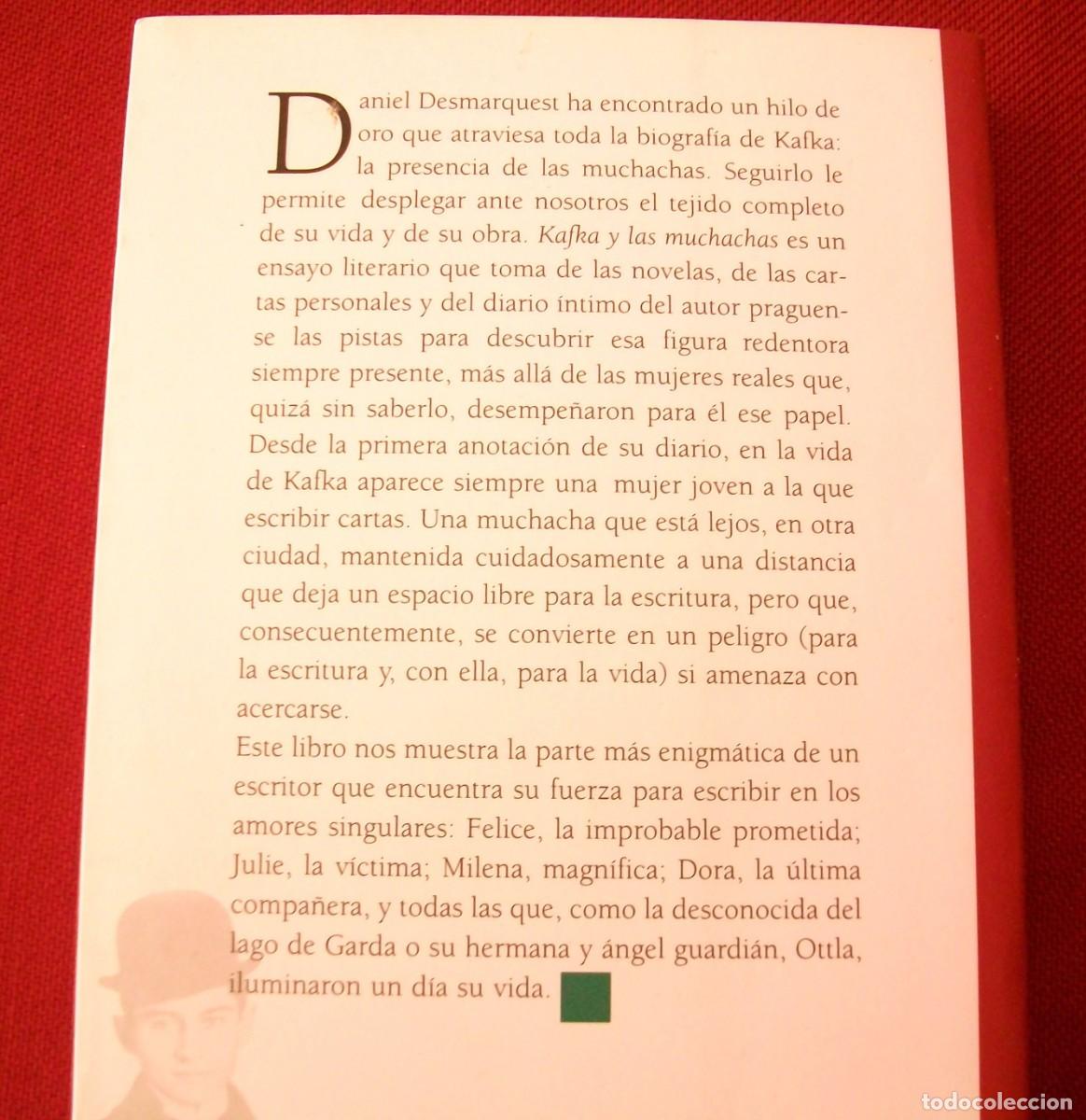 Libros de segunda mano: KAFKA Y LAS MUCHACHAS / Daniel Desmarquest - Foto 2