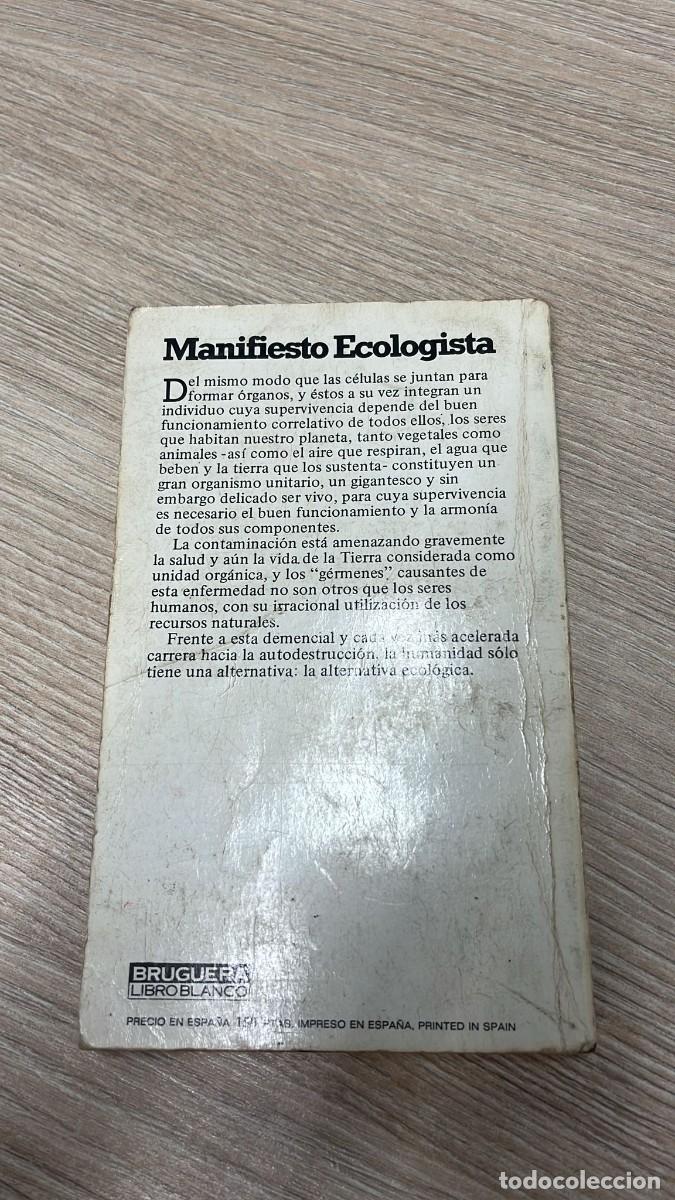 Libros de segunda mano: &rdquo;Manifiesto ecologista&rdquo;, de Frances L. Behnke - Foto 2