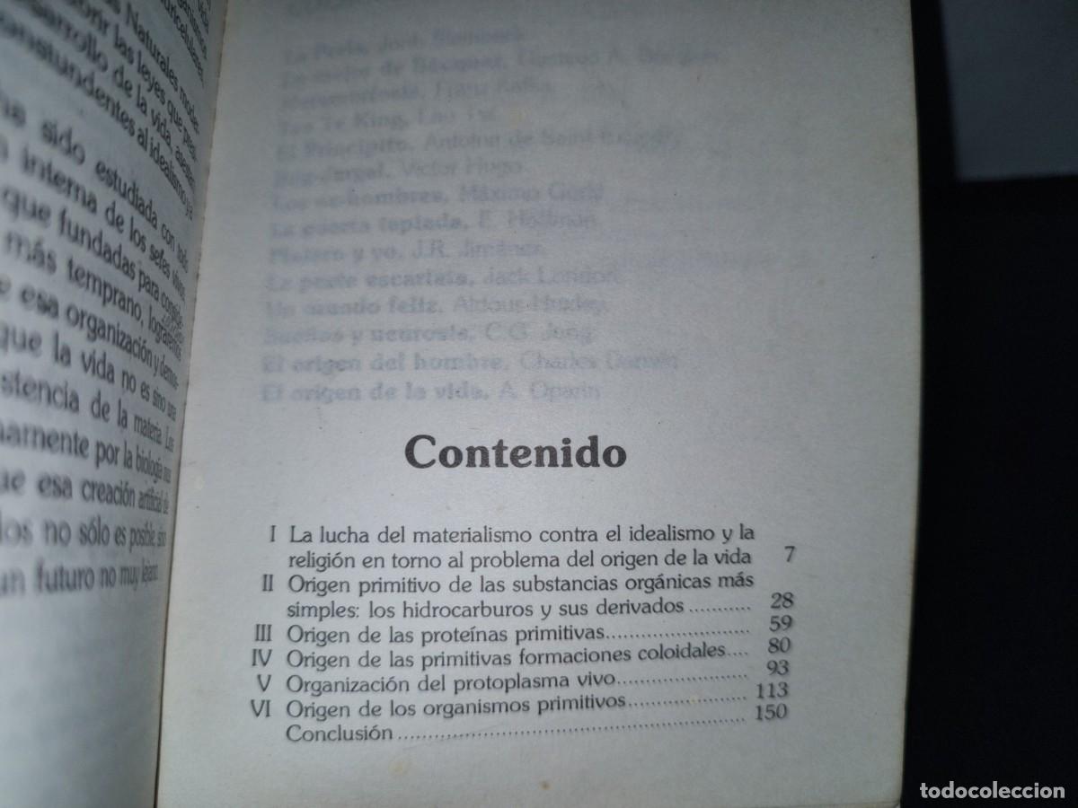 Libros de segunda mano: 146- EL ORIGEN DE LA VIDA - A. OPARIN - EDICIONES ELA - PRIMERA EDICI&Oacute;N 1981 - Foto 5