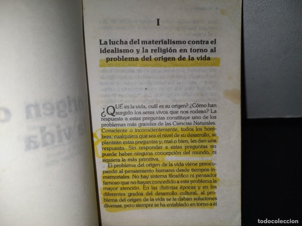 Libros de segunda mano: 146- EL ORIGEN DE LA VIDA - A. OPARIN - EDICIONES ELA - PRIMERA EDICI&Oacute;N 1981 - Foto 7