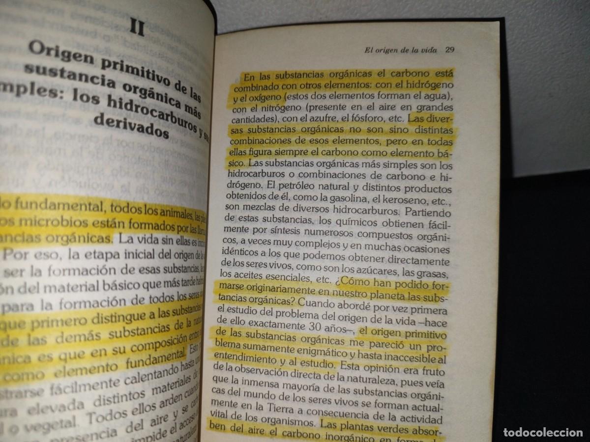 Libros de segunda mano: 146- EL ORIGEN DE LA VIDA - A. OPARIN - EDICIONES ELA - PRIMERA EDICI&Oacute;N 1981 - Foto 8
