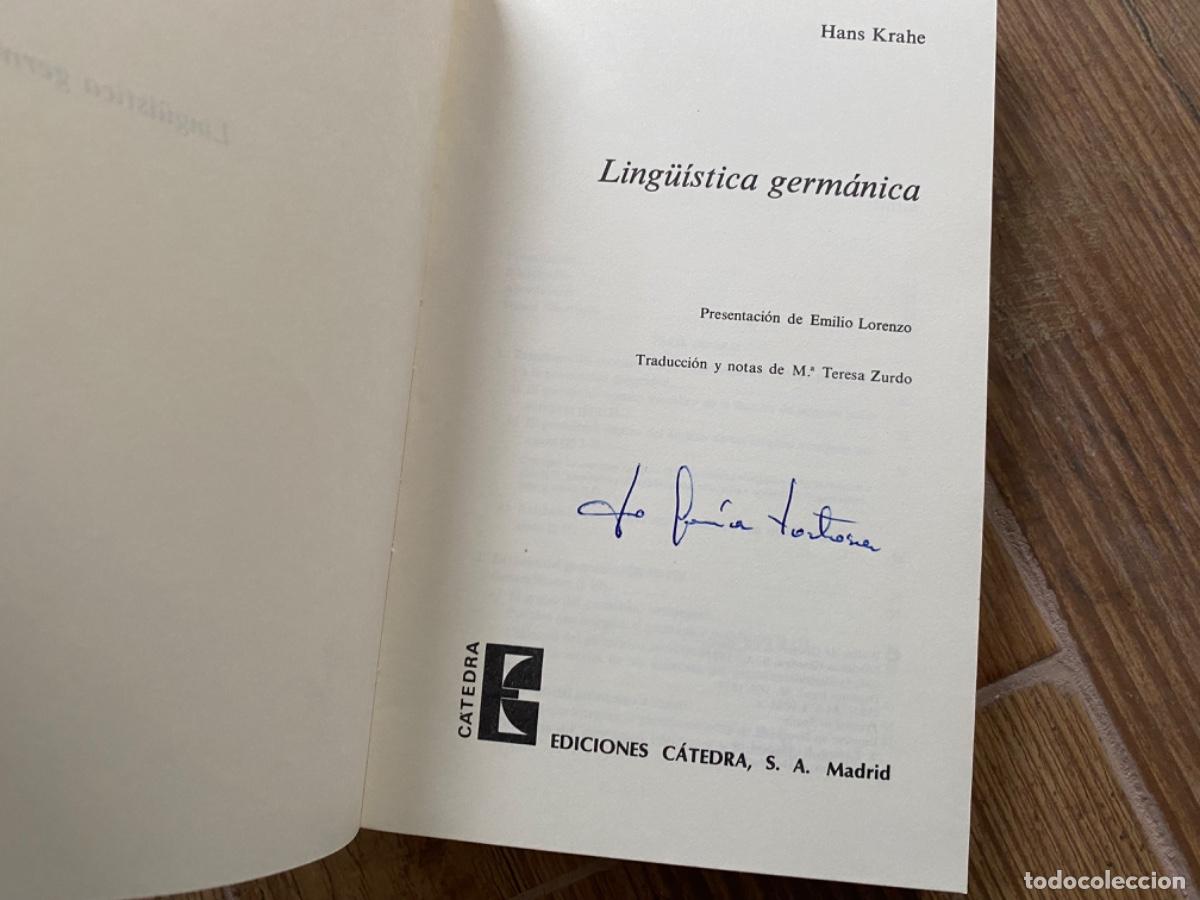Libros de segunda mano: ling&uuml;&iacute;stica germ&aacute;nica - hans krahe (ed. c&aacute;tedra) - Foto 4