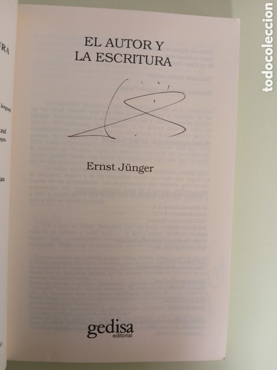Libros de segunda mano: Ernst J&uuml;nger, El autor y la escritura. - Foto 3