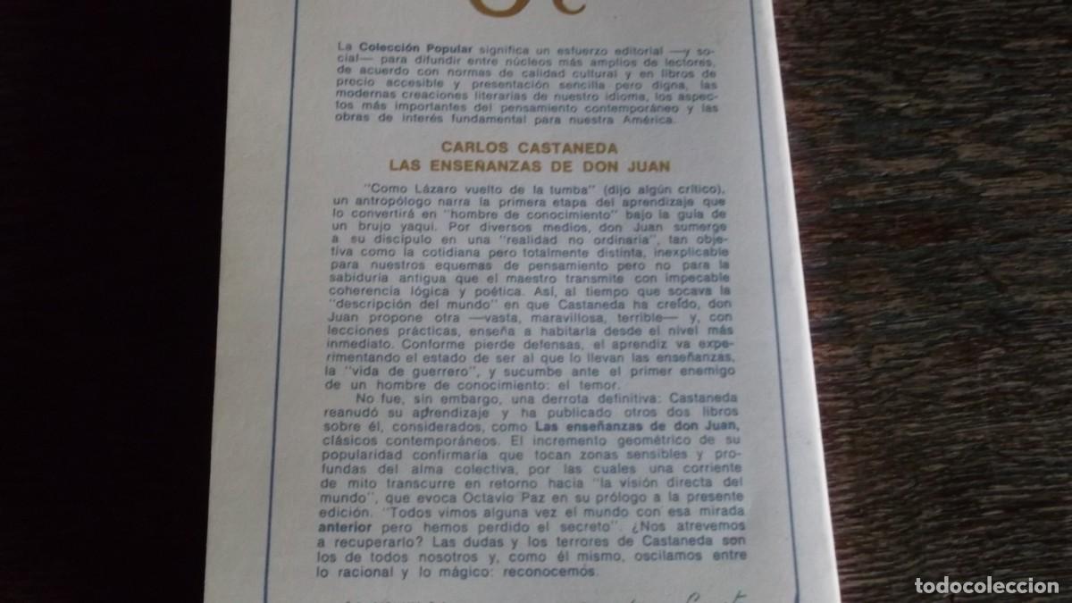 Libros de segunda mano: Las Ense&ntilde;anzas de Don Juan. Carlos Castaneda - Foto 3