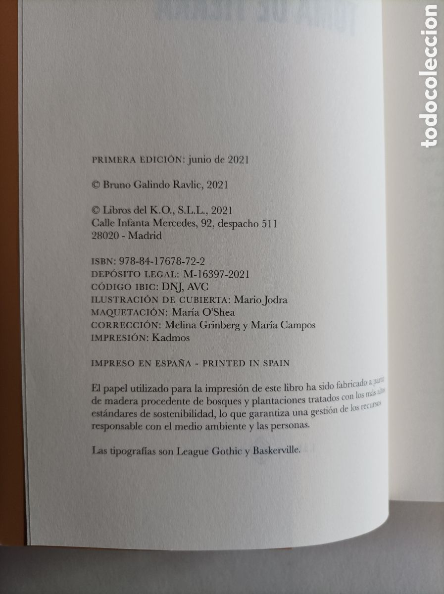 Libros de segunda mano: Toma de tierra / Bruno Galindo Ravlic - Foto 3