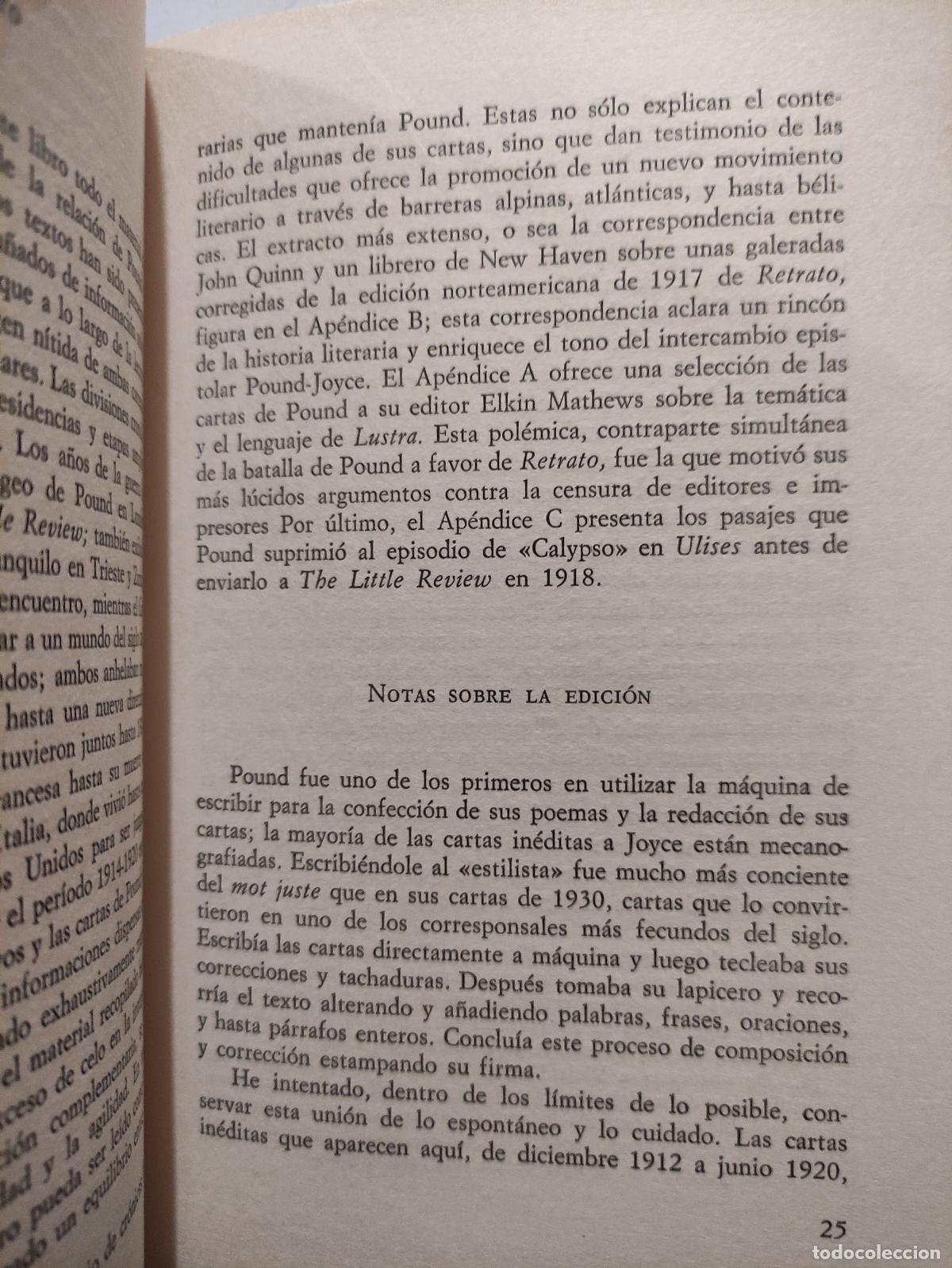 Libros de segunda mano: SOBRE JOYCE - EZRA POUND - Foto 3