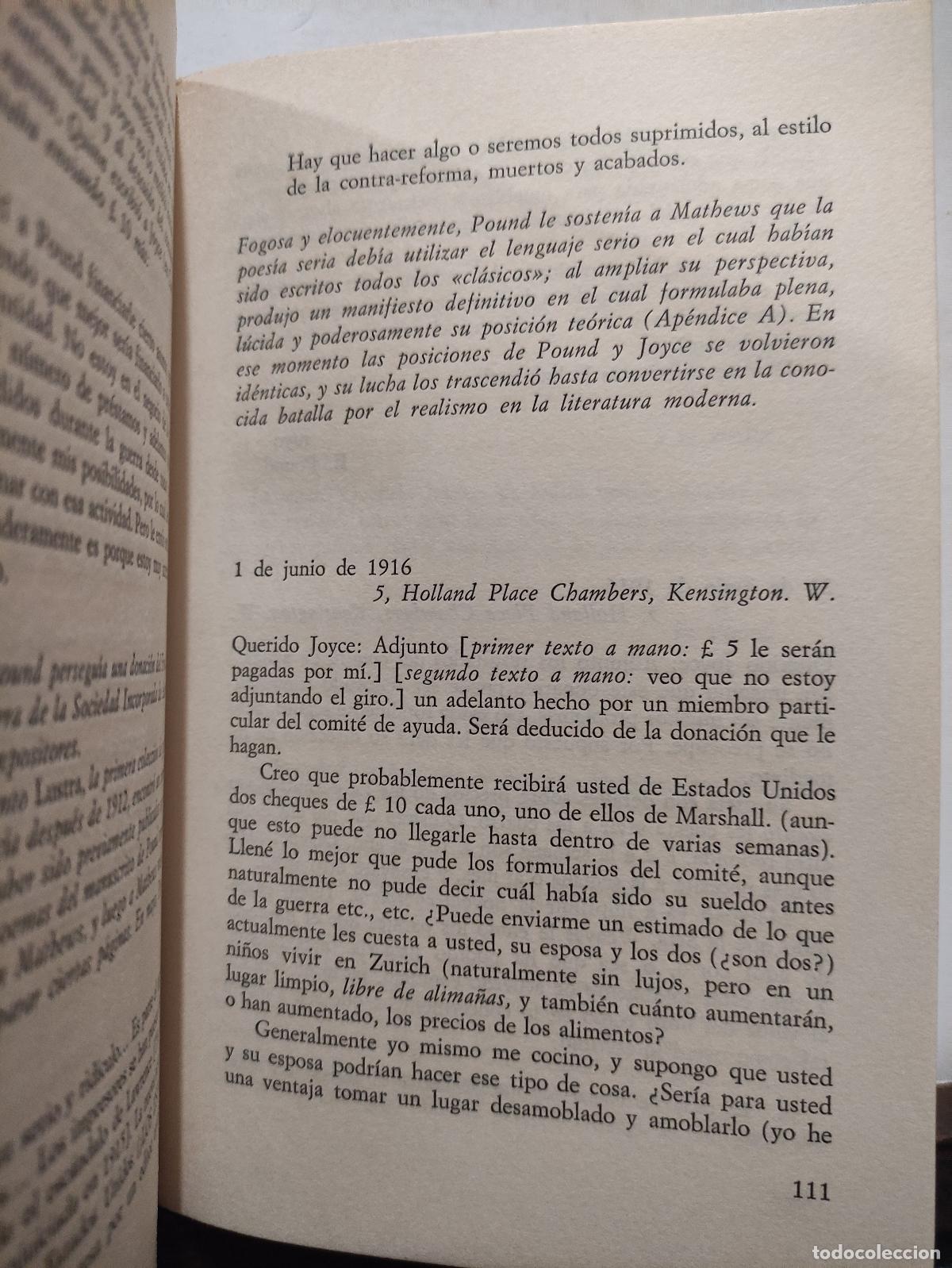 Libros de segunda mano: SOBRE JOYCE - EZRA POUND - Foto 4