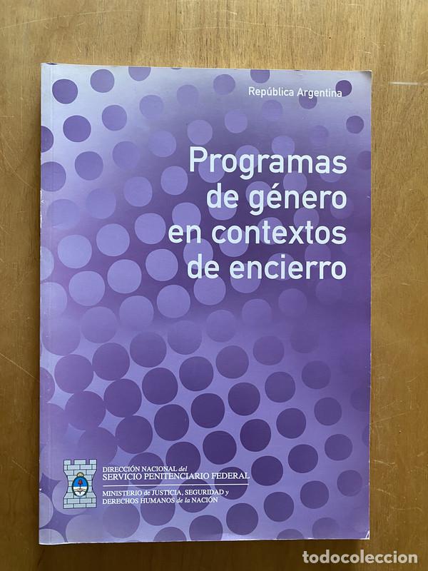 Libros de segunda mano: Programas de genero en contextos de encierro - - - Foto 1