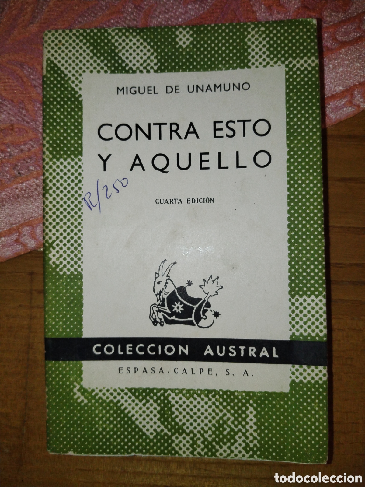 Libros de segunda mano: Contra esto y aquello. Miguel de Unamuno. Austral
