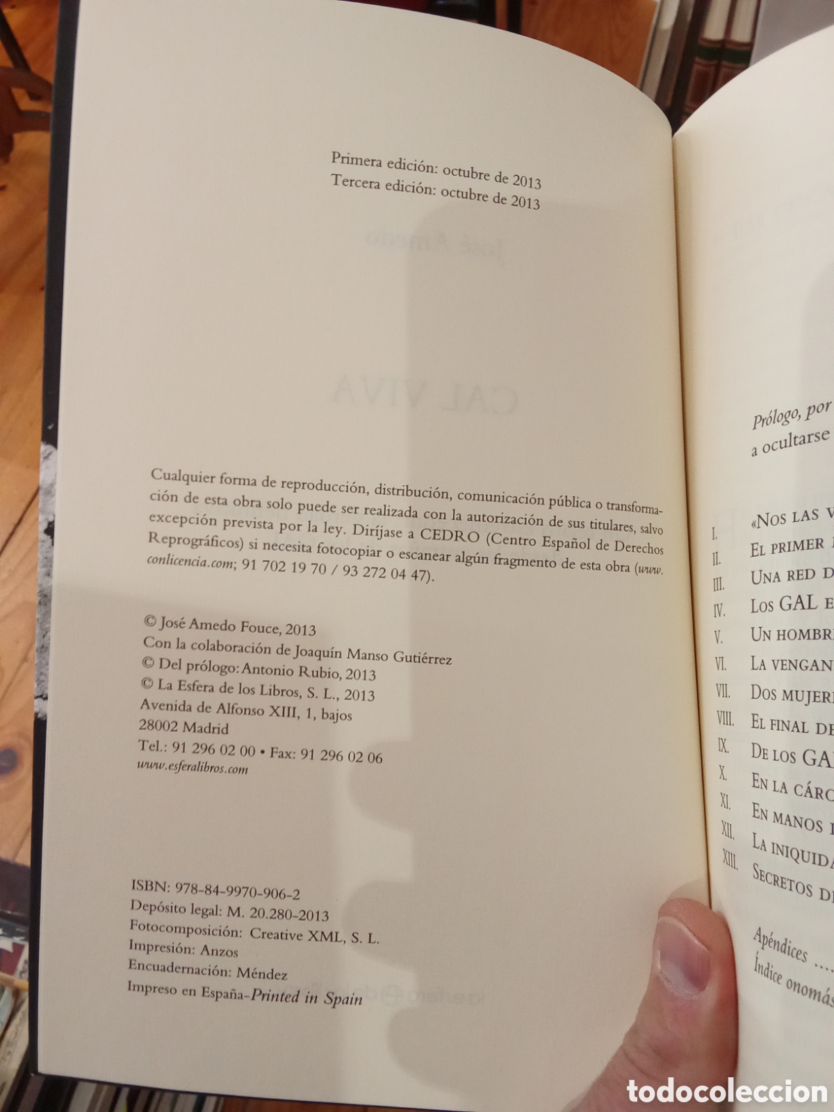 Libros de segunda mano: Cal Viva - Jos&eacute; Amedo - La esfera de los libros - Foto 4