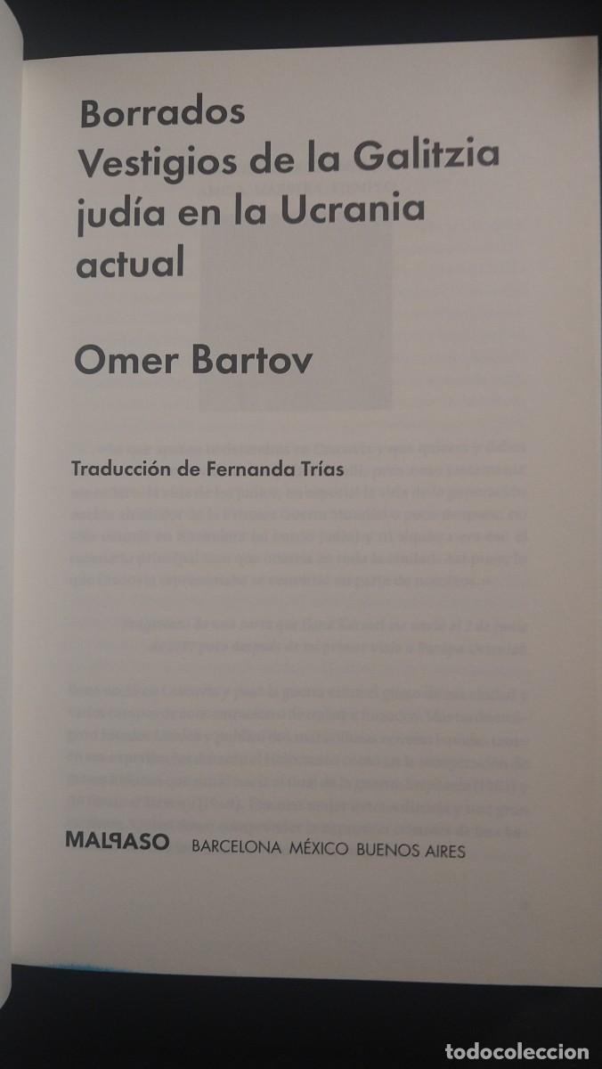 Libros de segunda mano: BORRADOS - OMER BARTOV (MALPASO EDICIONES) - Foto 5