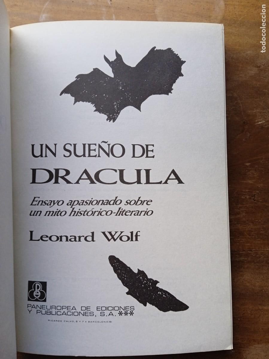 Libros de segunda mano: Un sue&ntilde;o de Dr&aacute;cula. Leonardo Wolf 1972 - Foto 3